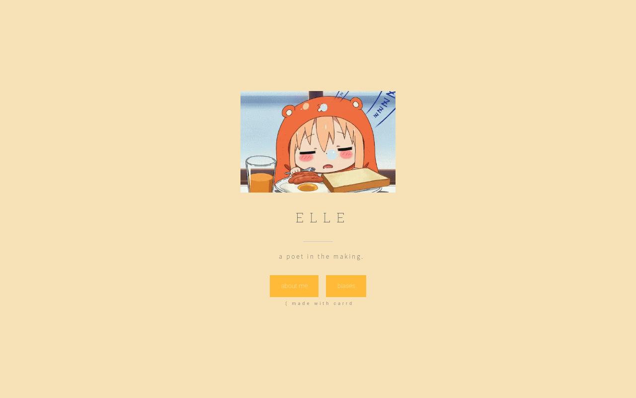 Carrd profile picture for @elle
